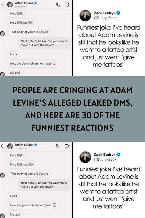 People Are Cringing At Adam Levine’s Alleged Leaked DMs, And。